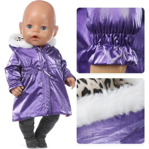 2pcs In 1, Down Jacket + Leggings, New Doll Clothes Fit For 43cm Doll 17 Inch Reborn Doll Clothes