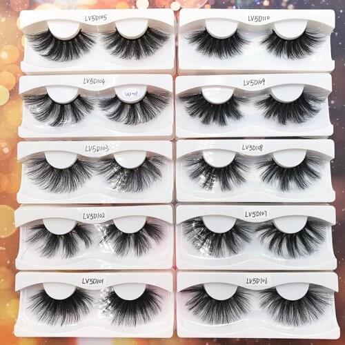 30MM Faux Mink Eyelashes 5D Lashes Thick HandMade Full Strip Lashes Cruelty Free Mink Lashes 20 Style False Eyelashes Makeup
