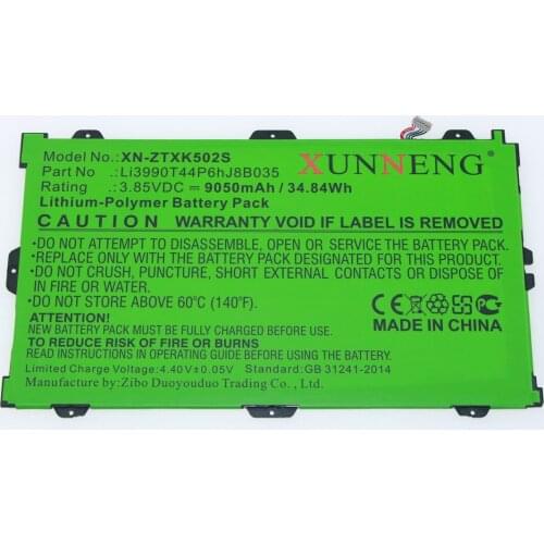 Battery for ZTE Primetime Primetime LTE-A K92 PN:Li3990T44P6hJ8B035