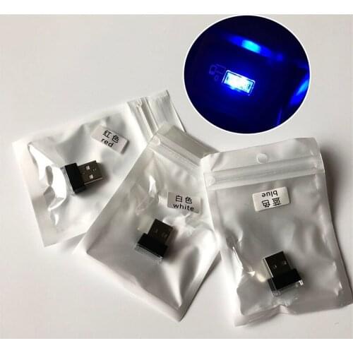 1 Piece Car USB LED Atmosphere Decorative Lights for Audi A1 A3 A4 B6 B8 B9 A3 A5 A6 A7 A8 C5 Q7 Q3 Q5 Q5L SQ5 R8 TT S5 S6 S7 S8