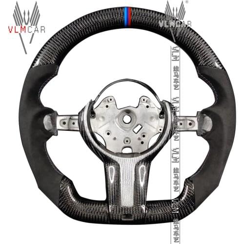 Customized carbon fiber steering wheel for M Series F10 F30 F32 M4 F80 F82 F10 M5 F06 F12 3 4 5 6 series