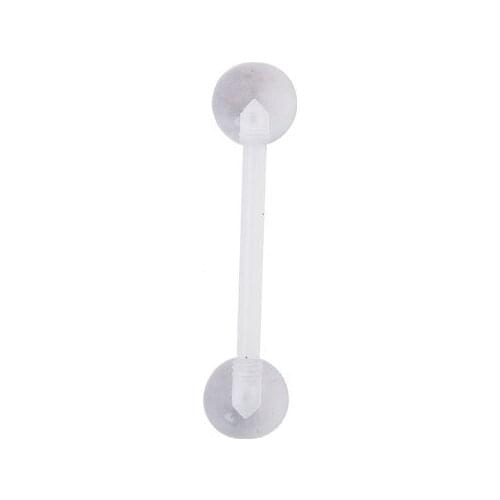Free shippment 100pcs Body Piercing Body Jewelry - UV Flexible Tongue/Nipple Ring Bar barbells Retainer Sleeping Piercing Bar