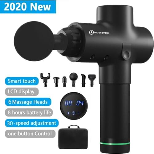 Free Shipping LCD Touch Screen Massage Gun Deep Muscle Massager Body Neck Massage