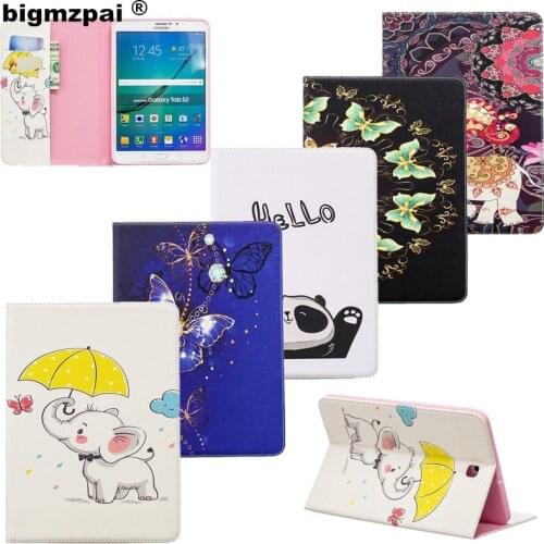 Case For Samsung Galaxy Tab S2 Case SM-T710 / T715 / T713 /T719 PU Leather Stand Coque Funda for samsung galaxy s2 tablet case