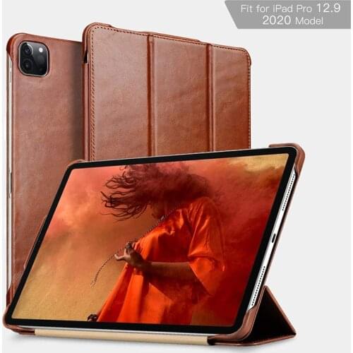 Genuine Leather Case Cover for New Apple iPad Pro 12.9 2020 High Quality Business Flip Cover For iPad Pro 11 (inch) 10.5