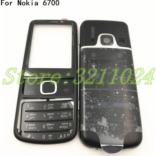 Full Housing Cover Case For Nokia 6700 Classic 6700C Front Middle Frame+ Housing Battery Cover+ Keypad