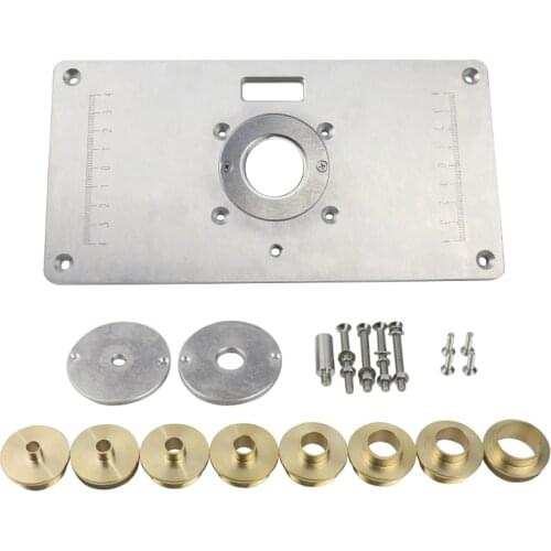 Woodworking Trimming Machine Flip Board Multifunctional Table Insert Board Aluminum Alloy Engraving Machine Accessory