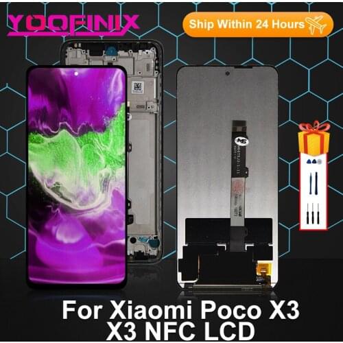 6.67" Original For Xiaomi Poco X3 Display Touch Screen Digitizer Replacement Parts For MI POCO X3 NFC LCD Display Poco X3 Pro