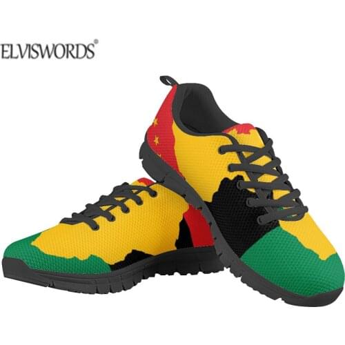 ELVISWORDS Mens Shoes Casual Breathable Sneakers Unia Flag Prints Running Shoes 2021 Male Sport Shoes Zapatillas Hombre