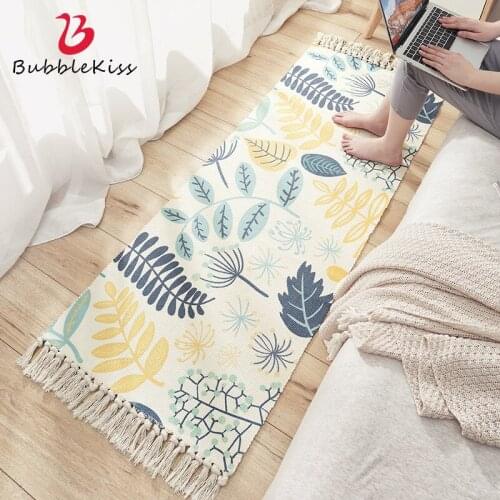Bubble Kiss Ethnic Style Carpets for Living Room Cotton Rug Modern Geometric Bedroom Decor Rug Hand Weave Bedside Soft Area Rug