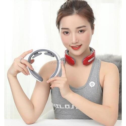 Neck Massager Health Care EMS Tens Massage Machine Vibro Electric Pulse Relaxation Massager Pain Relief Acupuncture Patting