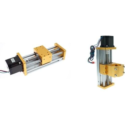 CNC Zaxis Module Sliding Table Support Nema23/57 Stepper Motor 52mm Spindle 120mm Stroke Engraving Machine Accessories
