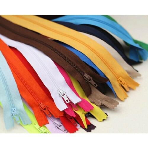 20pcs No.3 Zippers Net Length 18cm 7" Nylon Close End For Sewing Accessories Enviromental