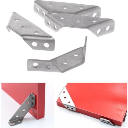 4PCS Small Stainless Steel Support Right Angle Code Fixed Bracket Corner Brace