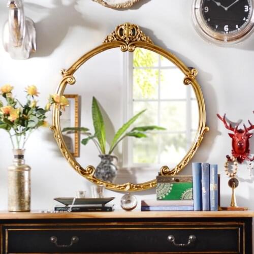 Odd ranks yield home living room European-style luxury bathroom wall murals Kaiser PU decorative mirror G models