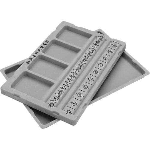 Bracelet Necklace Beading Organizer Tray Flocked Bead Board DIY Jewelry Making Gray Design DIY Craft Tool Accessories
