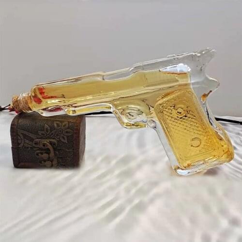 Gun type decanter pistol-shaped bottle drink set whiskey gun type decanter drink set