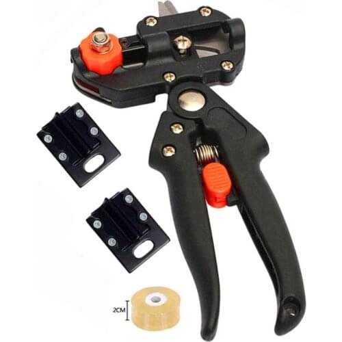 Portable Fruit Tree Grafting Machine Garden Grafting Seedlings Grafting Machine with Foliage Trimming Scissors Grafting Cutting