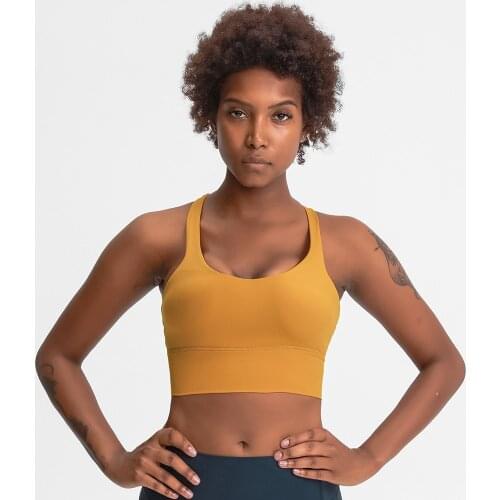 EVERYDAY Push Up Sport Bras Crop Top Women Naked Feel 4-Ways Stretchy Workout Leisure Gym Yoga Bras with Removable Pads