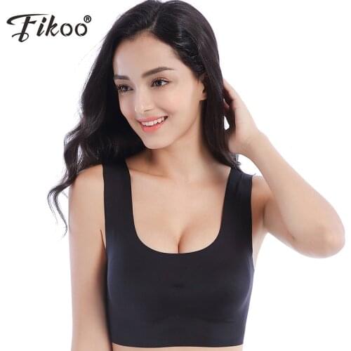 Fikoo Sexy Women Active Bra Running Gym Padded Underwear Tops Clothing Woman Brassiere Female