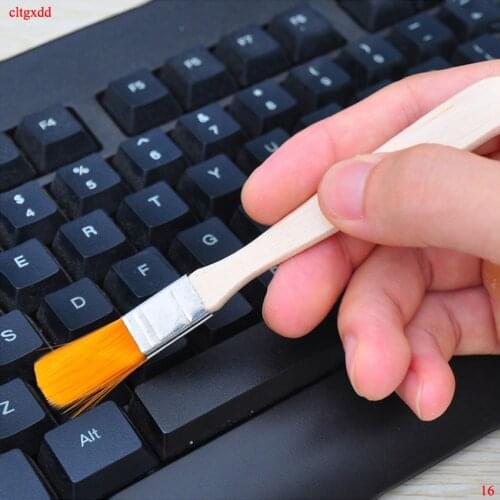 Cltgxdd 2pcs Soft Fine Hair Small Brush Tool Laptop Keyboard Brush Clean Screen Gap Dust Cleaning Brush Computer Brush Tool