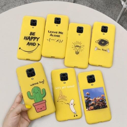 Cartoon Cactus Silicone Case For Xiaomi Redmi Note 9s Case Candy TPU Soft Phone Cover Bumper For Redmi Note 9 Note9 Pro Max
