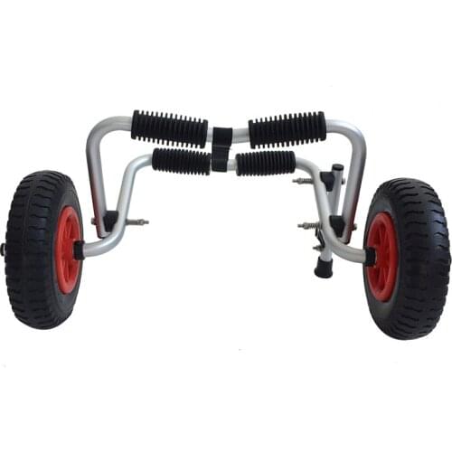 Y02013B Folding Foldable sit-on-top kayak canoe Inflatable Wheels Sand Shopping Trolley kayak trailers aviation aluminum
