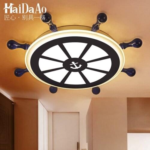 Mediterranean bedroom light personality dining room romantic dining room ceiling light boat rudder childrens room