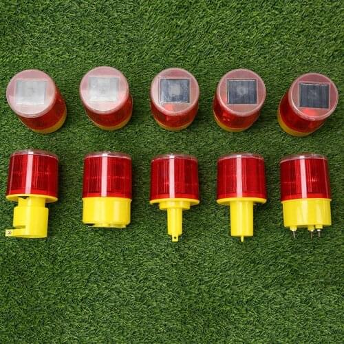 100mAh solar energy storage LED lights traffic warning light building maintenance wall light outdoor roadblock signal flash