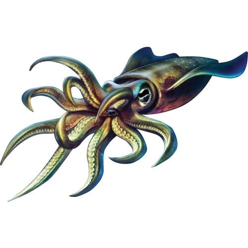 Personality Octopus Car Sticker Special Forces Fishing Troops Automobiles Motorcycles Accessories Vinyl Decal,18cm*13cm