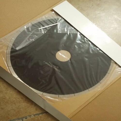 Top graded super thin kerf 350*50*2.4*10mm laser cutting hook slot silencer balde for hard ceramic tile/microcrystalline cutting