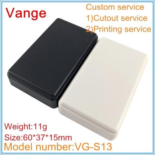 1pcs/lot mould extruded shell housing 60*37*15mm ABS plastic buckle junction box diy for small electrical project PCB