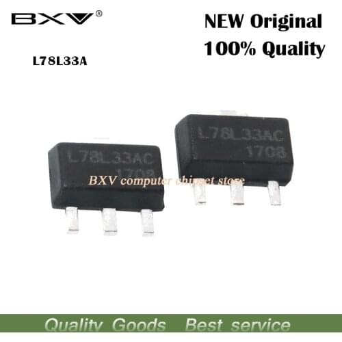 10PCS L78L33ABUTR 3.3V .1A SOT-89 L78L33ABU 78L3 L78L33A 78L33 L78L33 78L33A