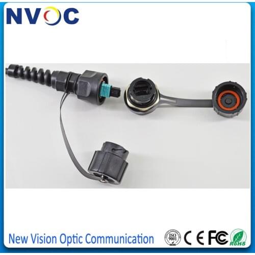 10pcs/Lot,Outdoor IP65/IP67 ODVA-MPO SX Bulkhead Fiber Adapter with Dust Cap,Fiber Optic Outdoor Duplex LC/SC/MPO ODVA Adapter