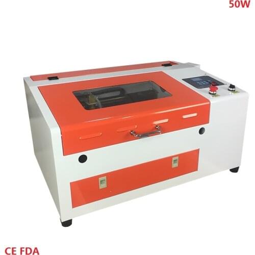 4030 50W CO2 Laser Engraving Machine with Digital Function and electrical up and down Honeycomb Table Work Size 300*400mm