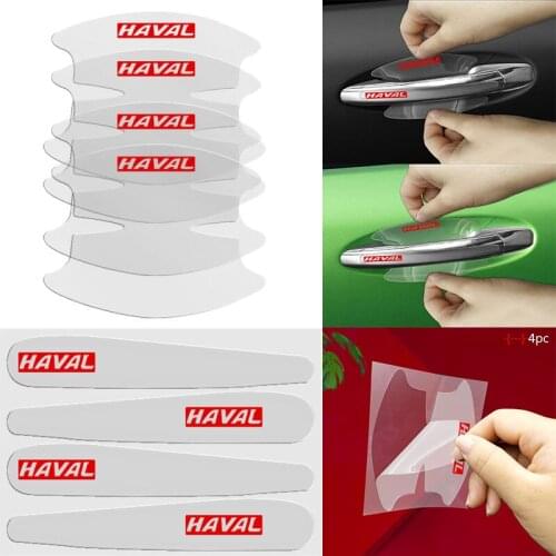 8pcs Car Door Handle Sticker Auto Sign Stickers For Haval Hover F7 F5 F7X H6 H1 H2 H3 H4 H5 H8 H9 2018 2019 2020 Car Accessories