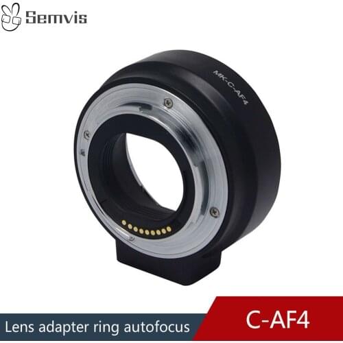 Meike Lens Adapter MK-C-AF4 Lens Adapter EOS-M Mount Camera Lens Adapter SLR Camera Metal Conversion Ring photography