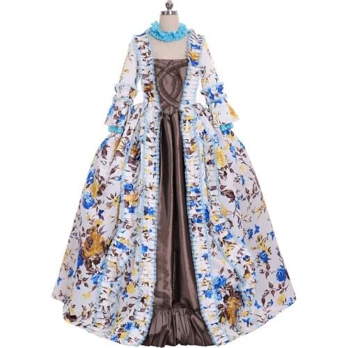 Cosplaydiy 18th Century British England Rococo Marie Antoinette Ball Gown Dress Medieval Victorian Dress L320