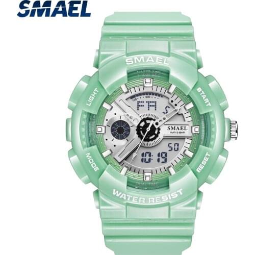 SMAEL Fashion Sport Watches For Men Top Brand Luxury Waterproof 50M LED Military Watch Men Casual Chronograph Digital Clock 8026