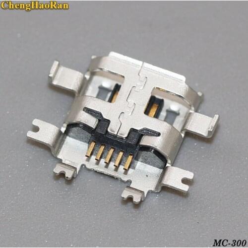 ChengHaoRan 10pcs Micro USB 5pin B type Female Connector For Mobile Phone Micro USB Jack Connector 5 pin Charging Socket