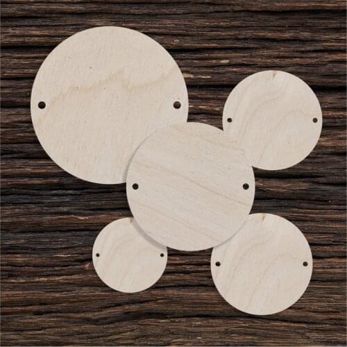 Wooden Circle Discs Shape For Crafts And Decoration - Laser Cut - Multiple Sizes - Circle Disc - Circle Disc Necklace - Circle D