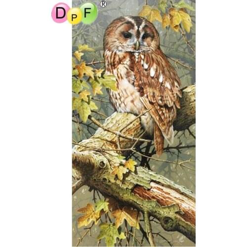 DPF DIY Diamond Embroidery Magic Cube Cross Stitch Gift 5D full Round Diamond Painting crafts owl stand tree Mosaic Art Decor