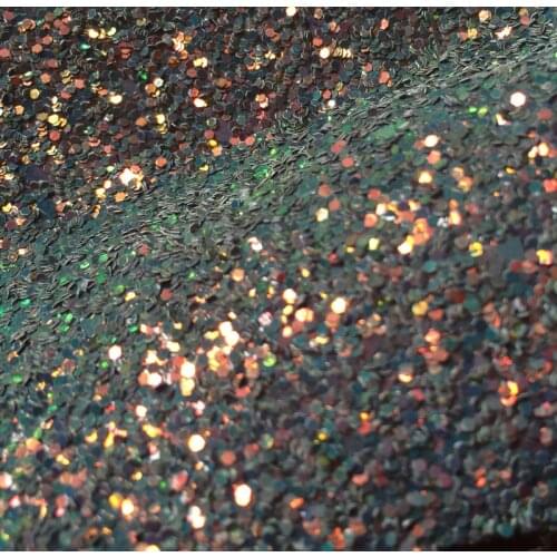 Hot sale Synthetic big chunky glitter decorative leather material