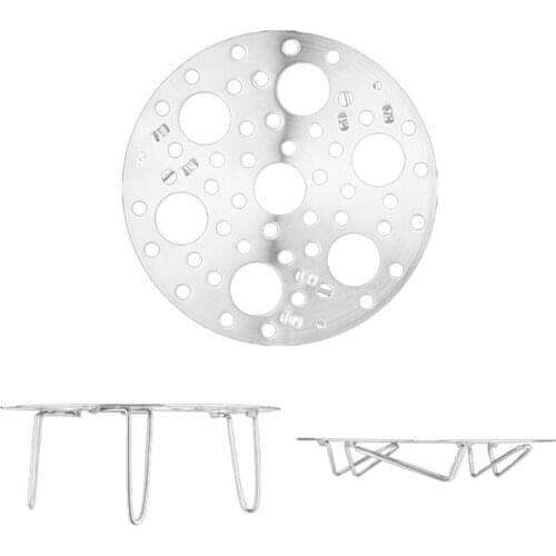 Kapmore 1pc Stainless Steel Steamer Rack Foldable Metal Steamer Stand Steaming Rack For Eggs Kitchen Cooking Tools Accessories