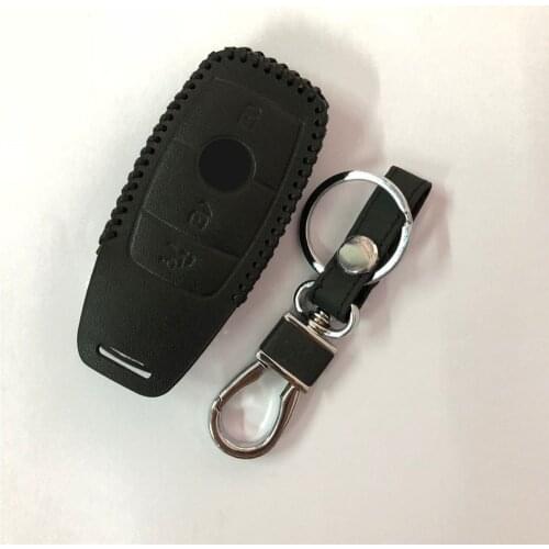 Emaicoca Leather Car Key Cover Case Shell Bag Protective case For Mercedes Benz 2017 E Class W213 2018 S class Accessories