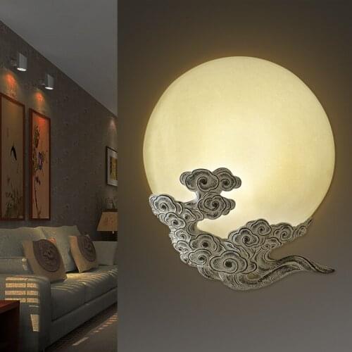 Creative Cloud Sconce Wall Lamp Vintage Resin LED Wall Light Fixtures Bedroom Arandela Living Room Wandlamp Home Lighting