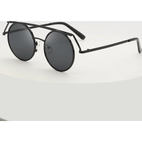 European American personality round metal sunglasses new tide sunglasses vintage sunglasses mens accessories round sunglasses