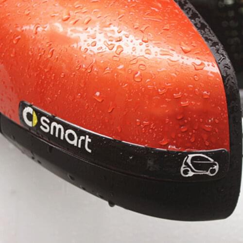 Rearview Mirror Sticker For Smart Fortwo Forfour 453 451 450 Anti-collision Car Sticker Door Protection Decoration Accessories