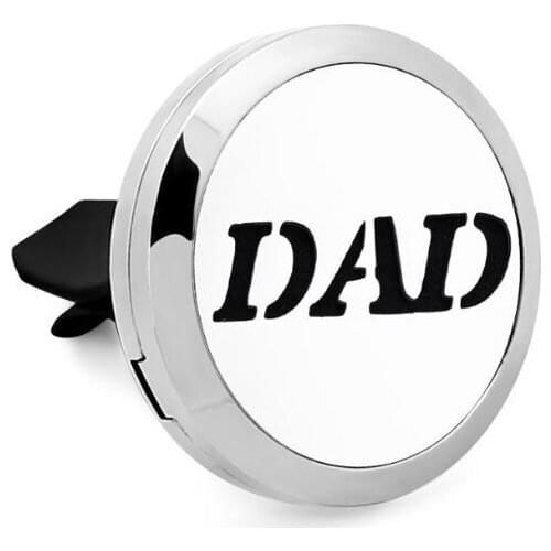 Dad Basketball Player Flag (30mm) Air Freshener Magnetic Diffuser 316L Steel Aroma vent clip Essential Oil Car Diffuser Lockets