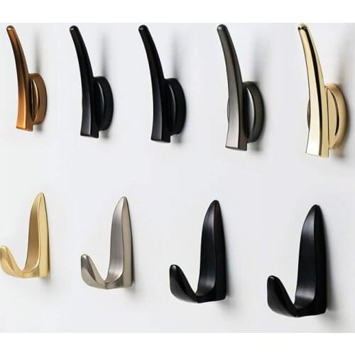 Simple Nordic Light Luxury Gold Hook Kitchen Bathroom Wall Mount Hook Fitting Room Cloakroom Coat Hook Home Decoration Hardware